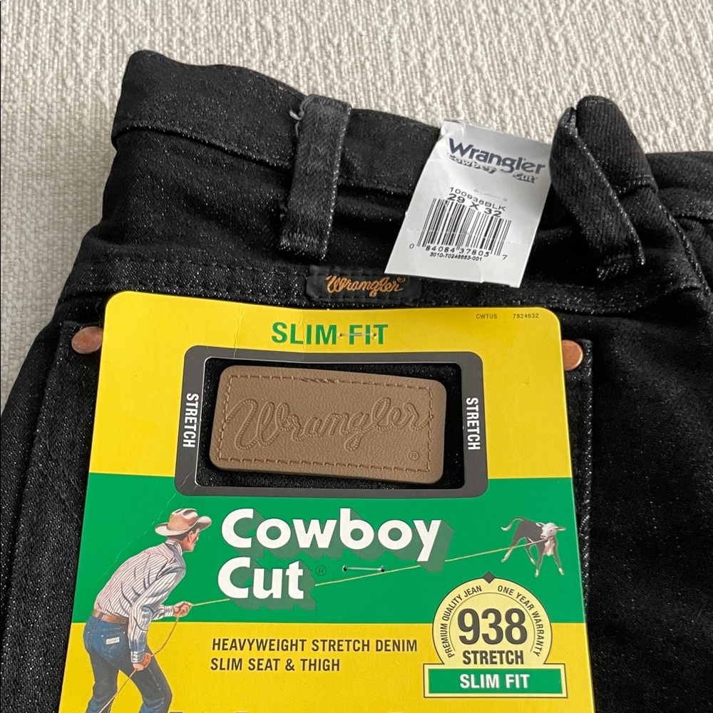 Wrangler Slim Fit Black Jeans